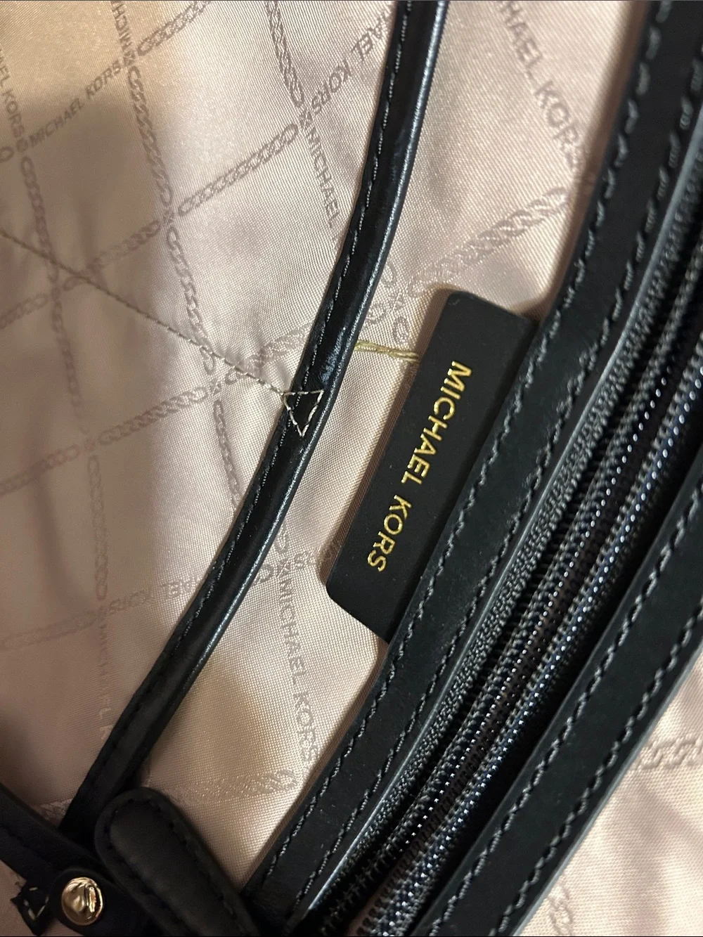 Michael Kors Olive Green Tote with Black Studded Straps